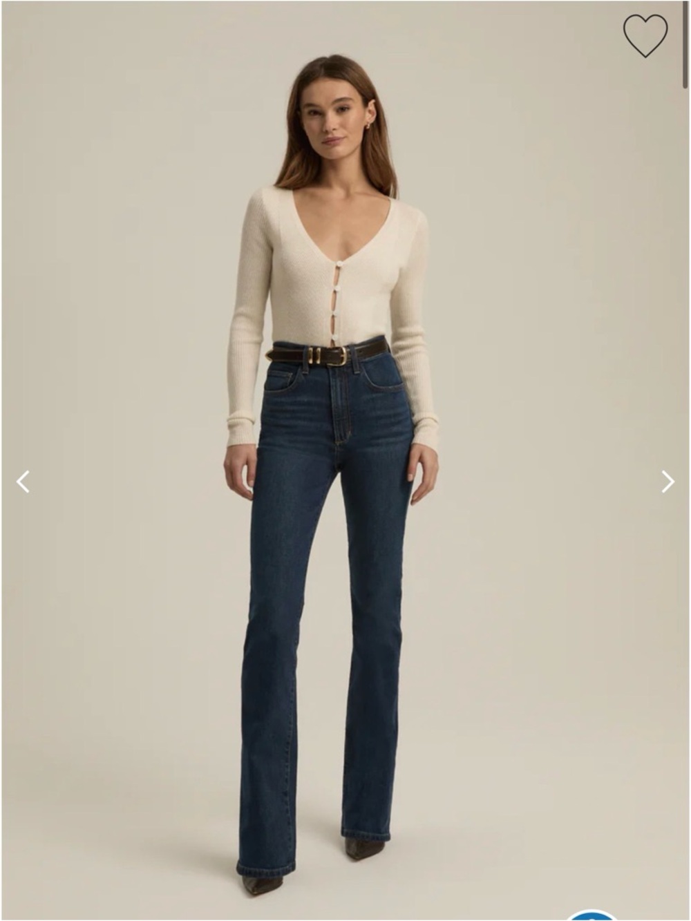 Favorite Daughter Valentina Super High Rise Mini Bootcut Jeans